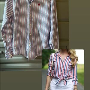 Springfield Striped Casual Button-Down Shirt